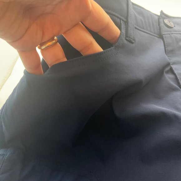 Eddie Bauer Mens 36 Winter Tech Pants Navy Blue Fleece-Lined Nylon Stretch - Picture 11 of 16